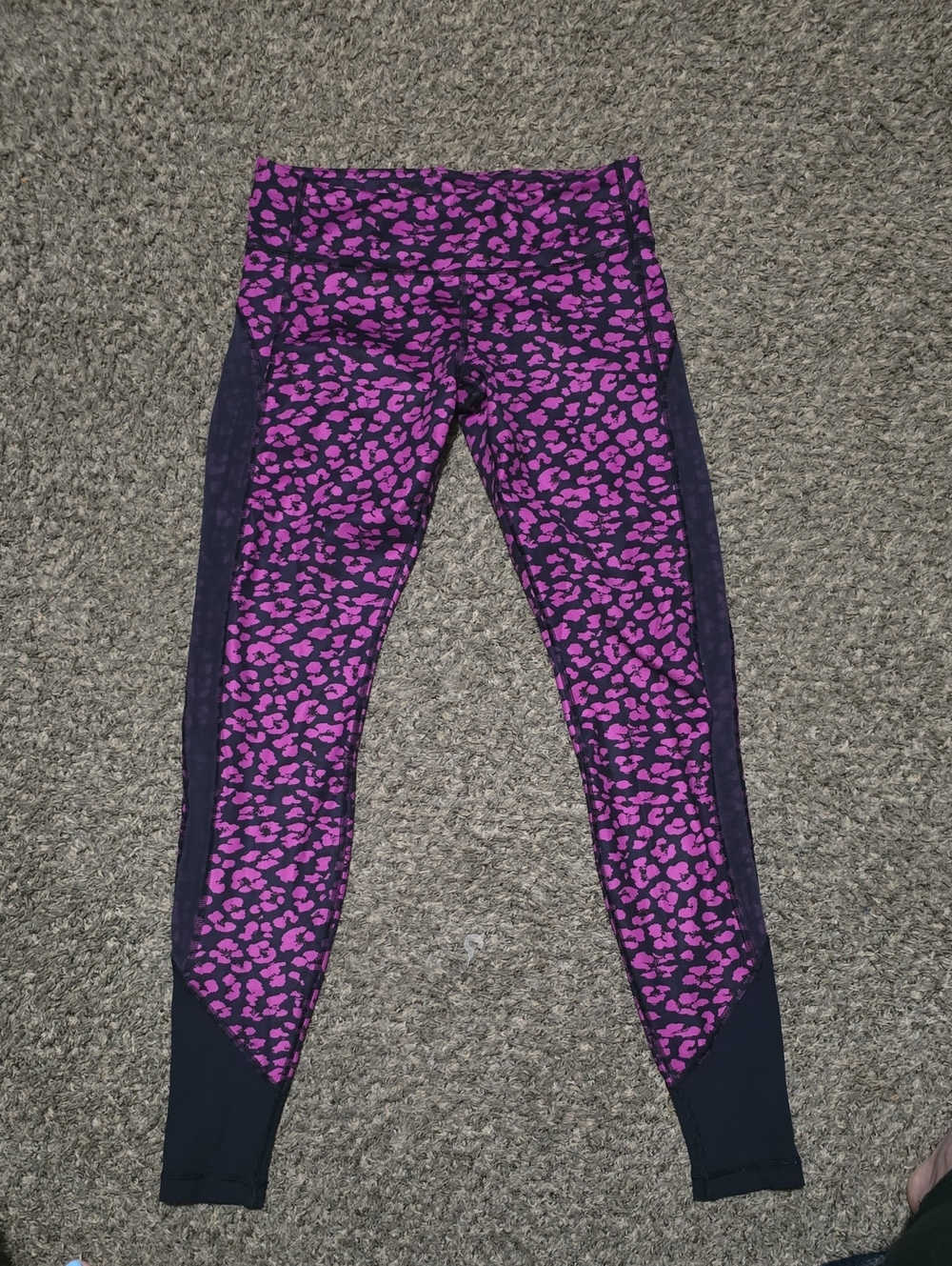 Lululemon Leopard Print Purple Active Leggings